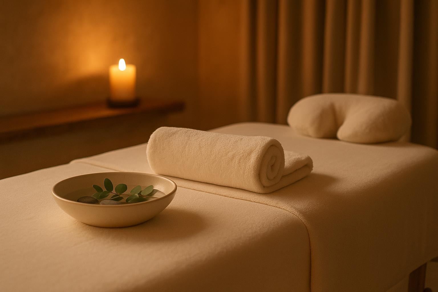 Slow, rhythmic lymphatic work in the villa &mdash; the light-touch morning session for the heavy, jet-lagged first days of a stay.